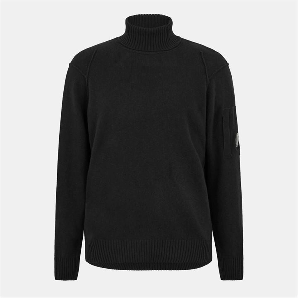 CP Company CP T Neck Knit Sn54 - Black